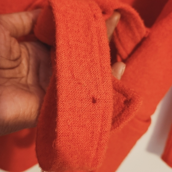 Anthropologie | Sparrow Women's Orange Wool Belted Jacket (Size Small) - Picture 11 of 16